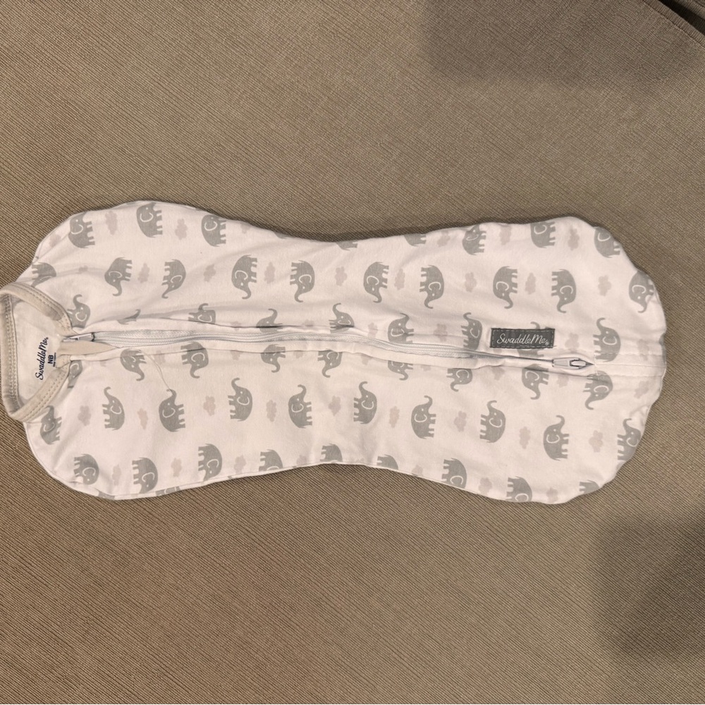 SwaddleMe Gray Elephant Baby Swaddle